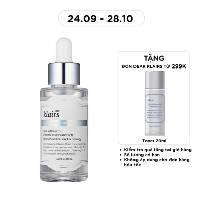 DEAR KLAIRS Tinh Chất Dear Klairs Dưỡng Sáng Và Làm Đều Màu Da Freshly Juiced Vitamin Drop 35ml image
