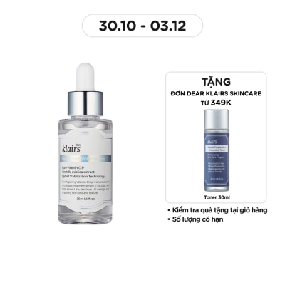 DEAR KLAIRS Tinh Chất Dear Klairs Dưỡng Sáng Và Làm Đều Màu Da Freshly Juiced Vitamin Drop 35ml