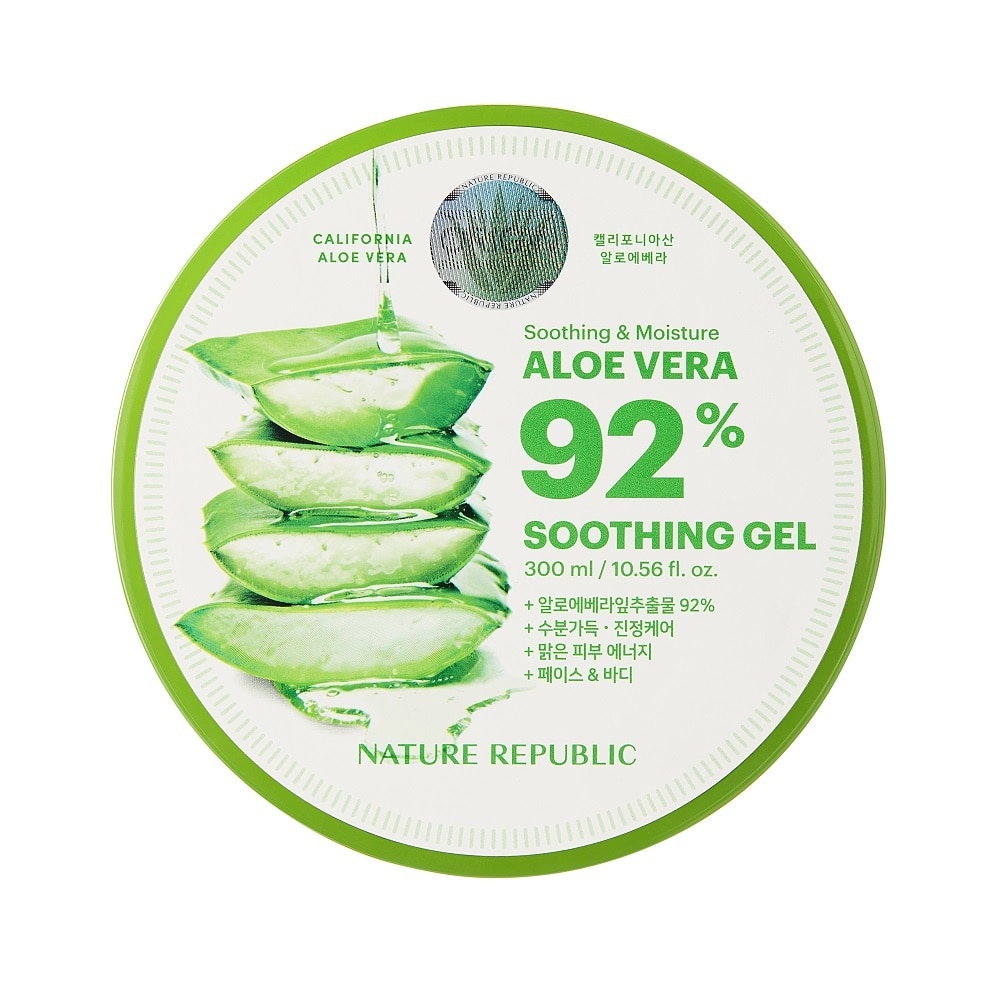 Gel Dưỡng Ẩm Nature Republic Chiết Xuất Lô Hội Soothing & Moisture Aloe Vera 92% Soothing Gel 300ml