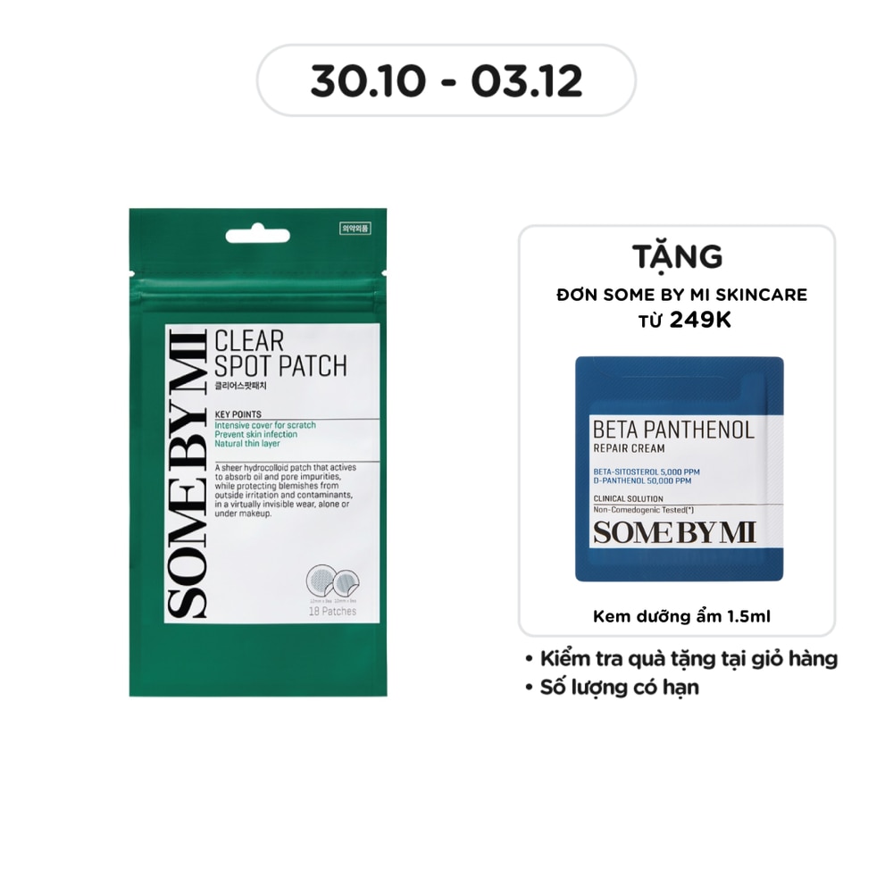 Miếng Dán Some By Mi Giảm Mụn Thần Kỳ Cho Mọi Loại Da Spot Patch 18 M