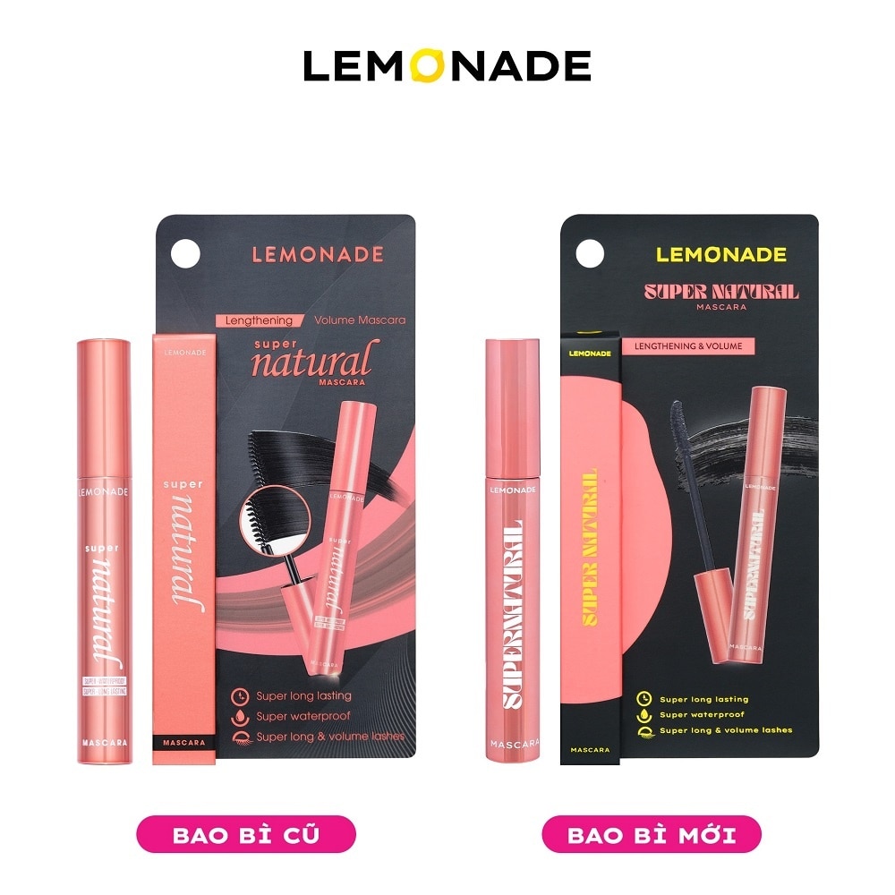 Chuốt Mi Lemonade Supernatural Mascara Cong Dày Lâu Trôi 7.5g .# Black