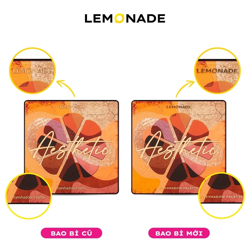Bảng Phấn Mắt Lemonade Aesthetic 16 Colors Eyeshadow Pallette 20.8g