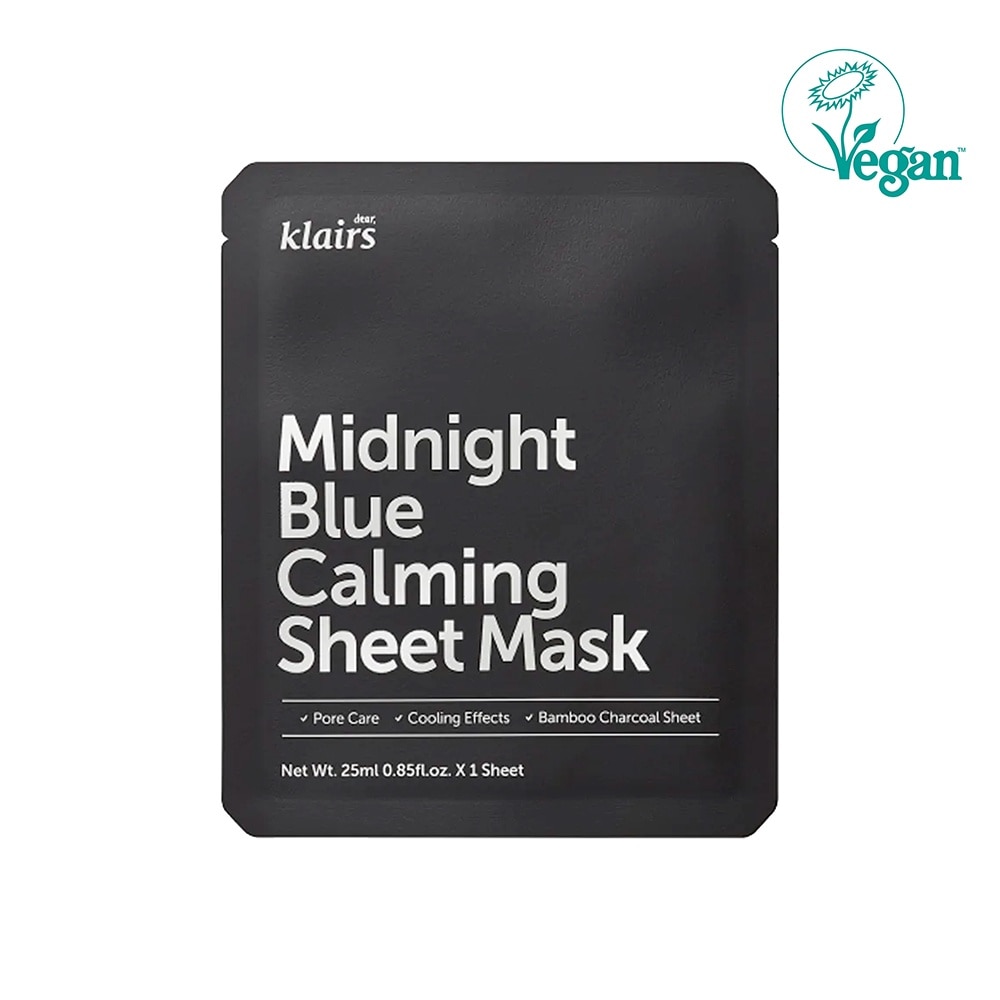 Mặt Nạ Dear Klairs Dưỡng Ẩm Và Phục Hồi Da Midnight Blue Calming Sheet Mask 25ml