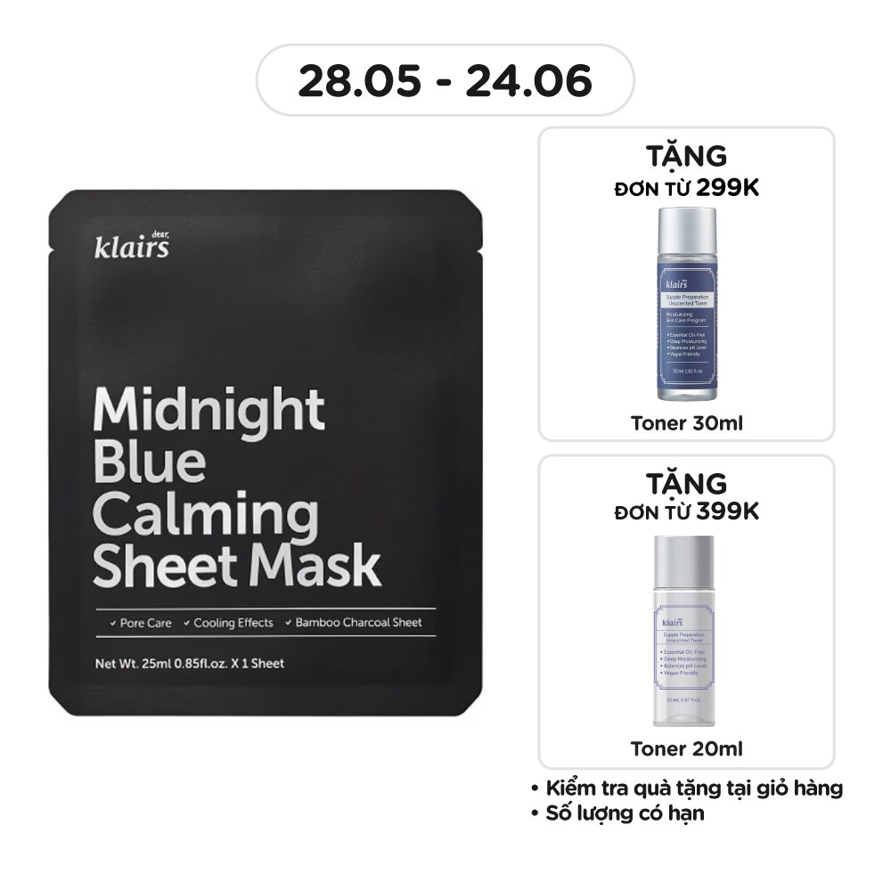 Midnight Blue Calming Sheet Mask 25ml