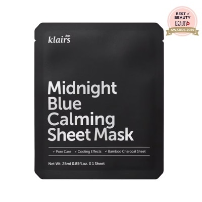 DEAR KLAIRS Midnight Blue Calming Sheet Mask 25ml