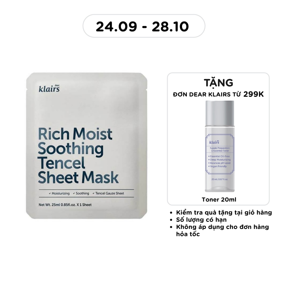 Rich Moist Soothing Tencel Sheet Mask 25ml