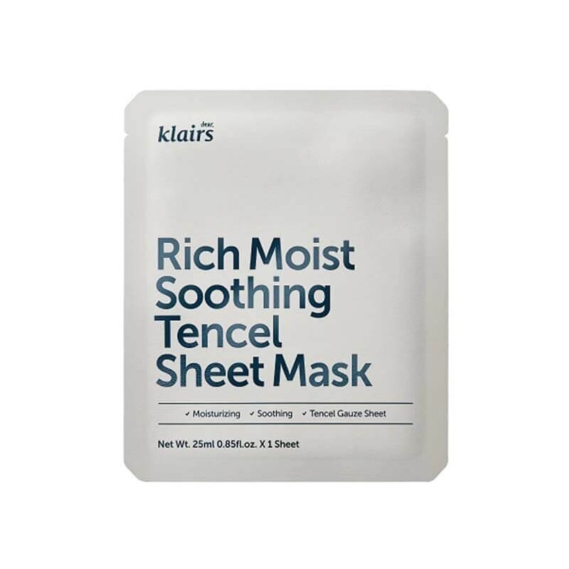 Mặt Nạ Dear Klairs Dưỡng Ẩm Và Làm Mịn Da Rich Moist Soothing Tencel Sheet Mask 25ml