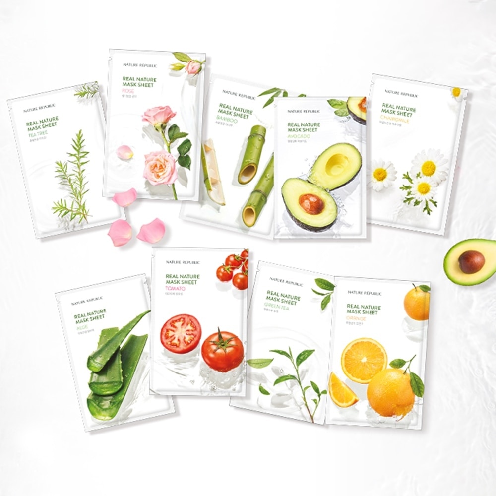 Mặt Nạ Giấy Nature Republic Chiết Xuất Tràm Trà Tự Nhiên Real Nature Tea Tree Mask 23ml