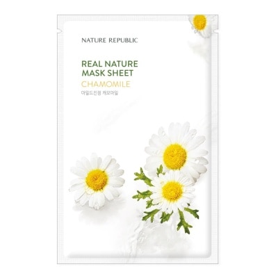 NATURE REPUBLIC Mặt Nạ Giấy Nature Republic Chiết Xuất Hoa Cúc Tự Nhiên Real Nature Chamomile Mask 23ml