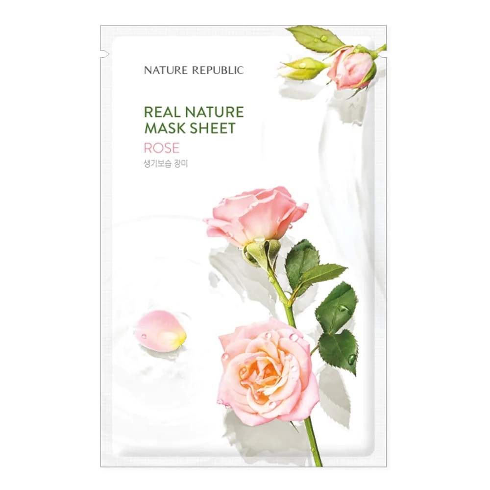 Mặt Nạ Giấy Nature Republic Chiết Xuất Hoa Hồng Tự Nhiên Real Nature Rose Mask 23ml