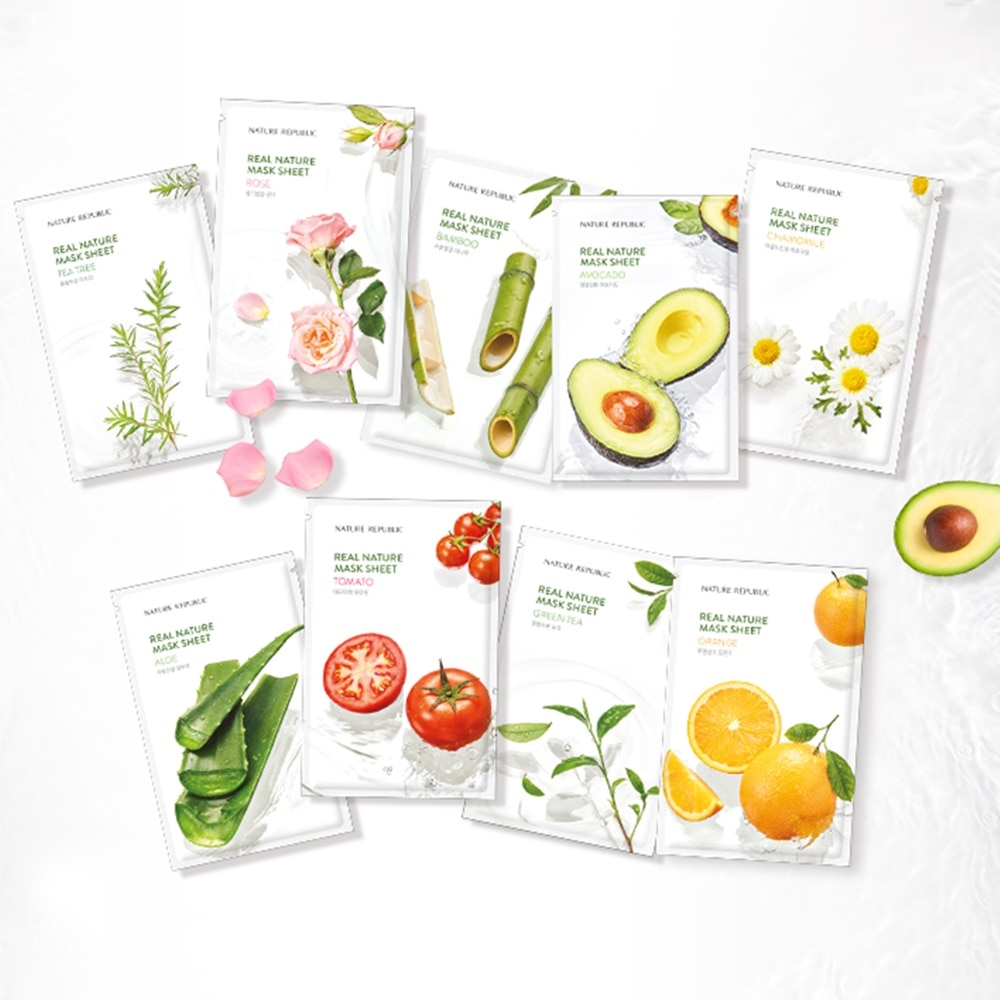 Mặt Nạ Giấy Nature Republic Chiết Xuất Tre Tự Nhiên Real Nature Bamboo Mask 23ml