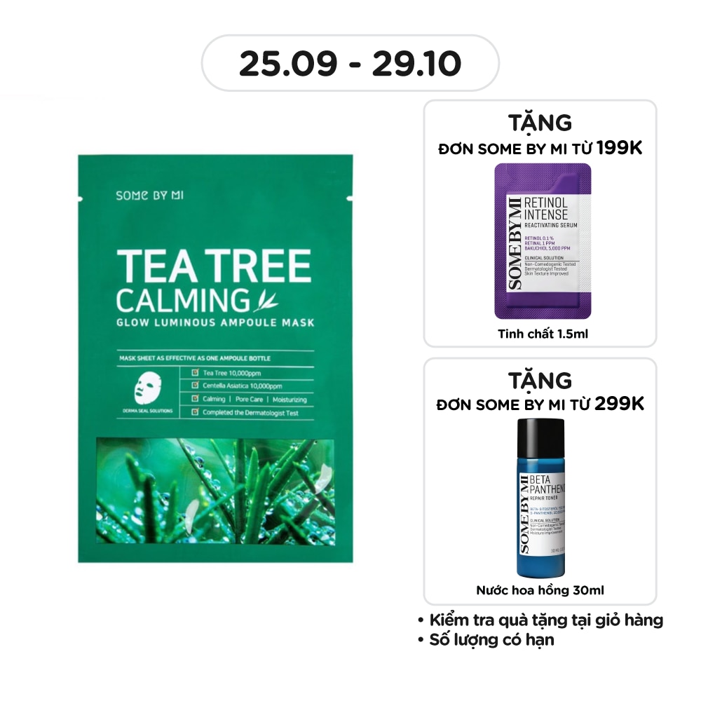 Mặt Nạ Some By Mi Giảm Mụn Tea Tree Calming Sheet Mask 25g