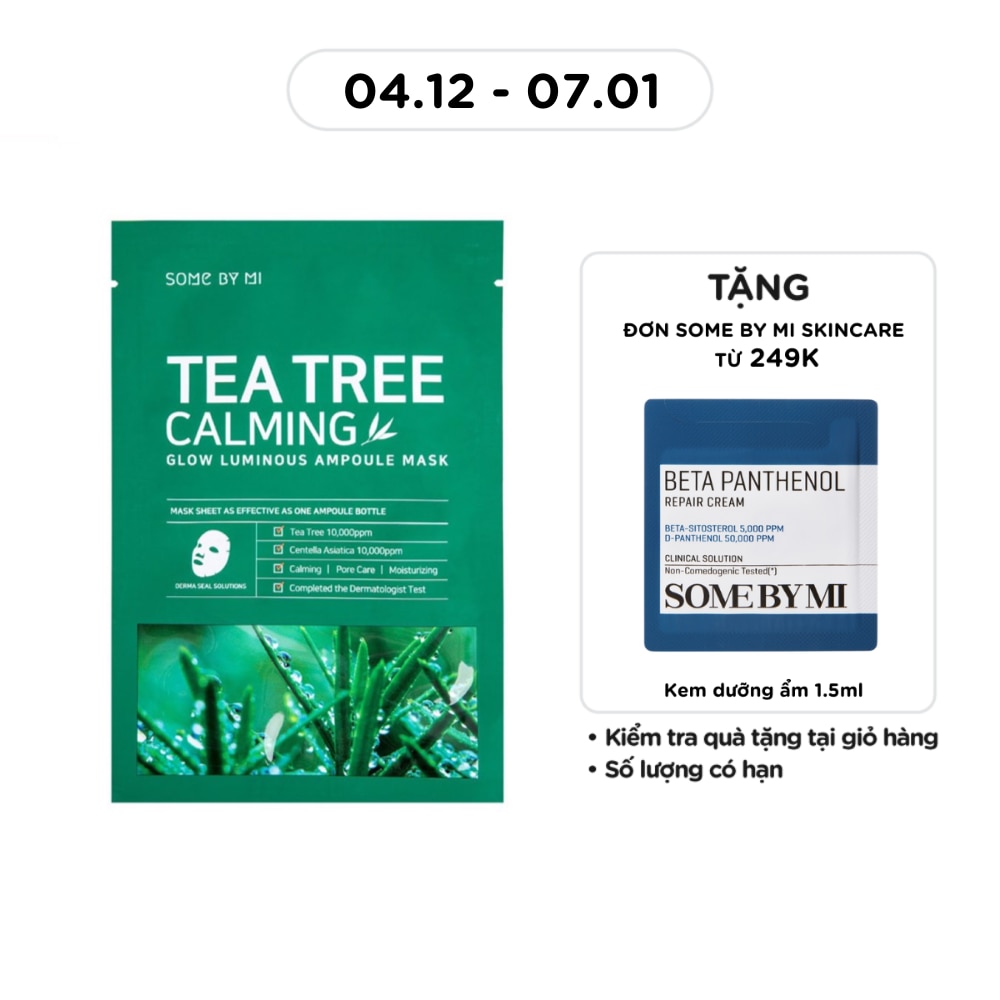 Mặt Nạ Some By Mi Giảm Mụn Tea Tree Calming Sheet Mask 25g