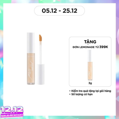 LEMONADE Kem Che Khuyết Điểm Lemonade Kiềm Dầu & Bền Màu Tuyệt Đối Matte Addict Concealer 3g .#A02