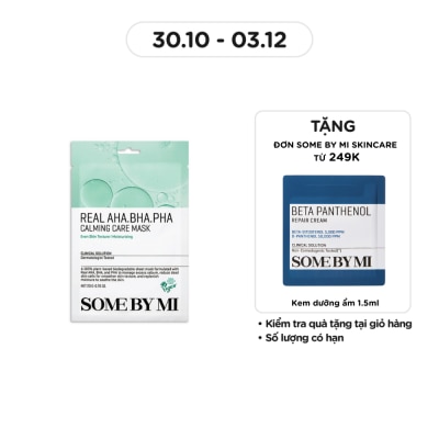 SOME BY MI Mặt Nạ Giấy Some By Mi Real AHA-BHA-PHA Calming Care Mask 20g
