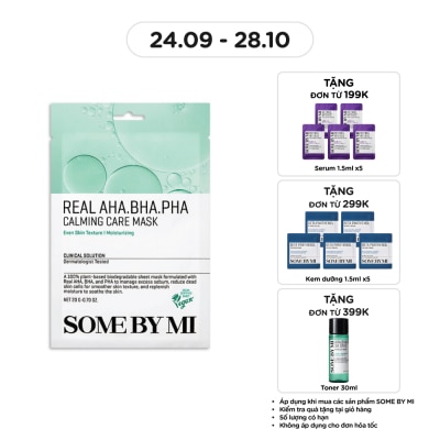 SOME BY MI Mặt Nạ Giấy Some By Mi Real AHA BHA PHA Calming Care Mask 20g image
