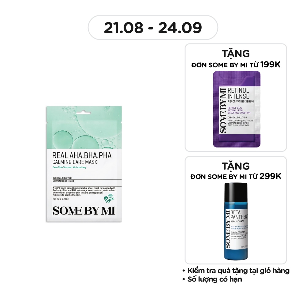 Mặt Nạ Giấy Some By Mi Real AHA-BHA-PHA Calming Care Mask 20g