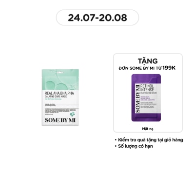 SOME BY MI Mặt Nạ Giấy Some By Mi Real AHA-BHA-PHA Calming Care Mask 20g