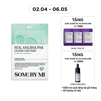 SOME BY MI - Mặt Nạ Giấy Some By Mi Real AHA-BHA-PHA Calming Care Mask 20g