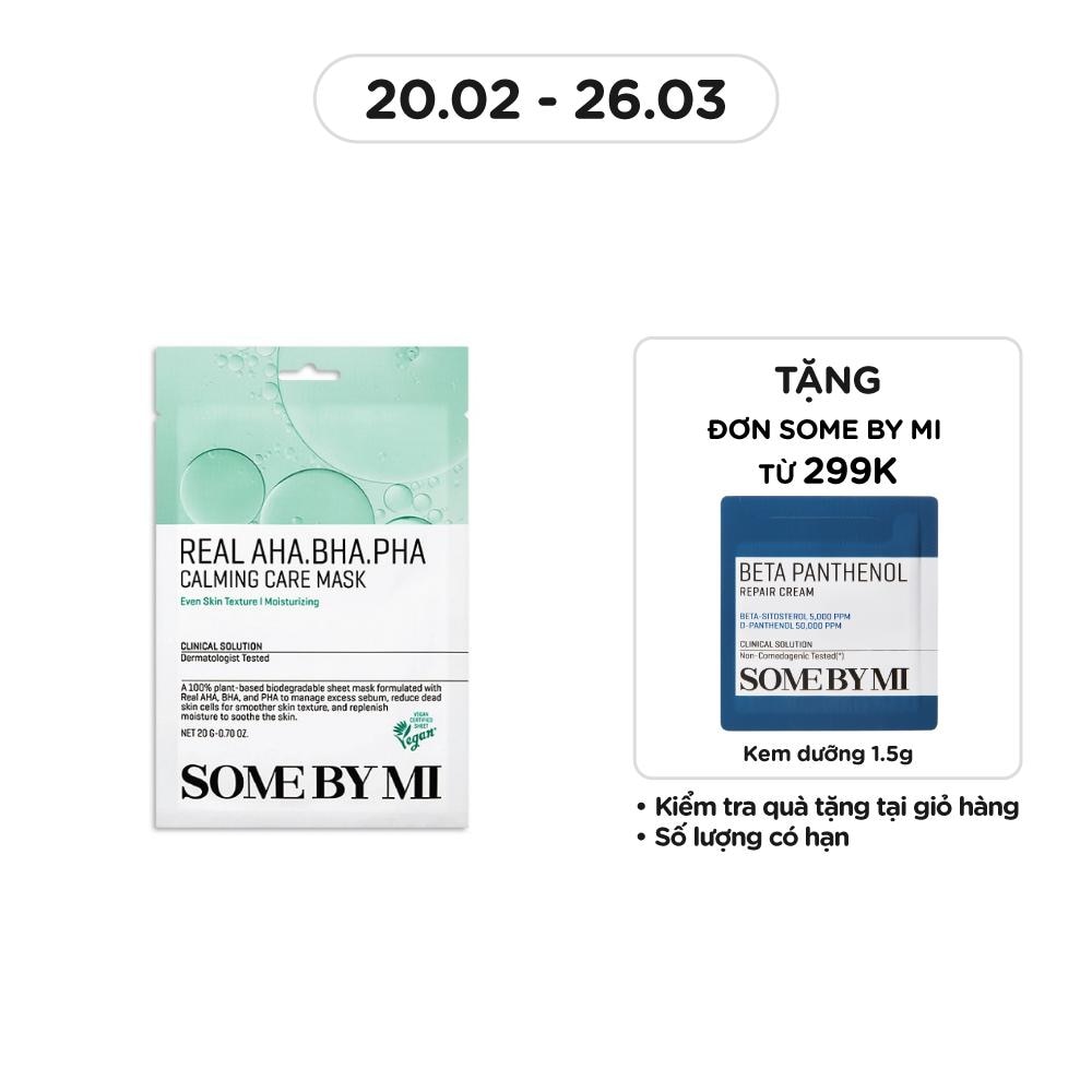 Mặt Nạ Giấy Some By Mi Real AHA-BHA-PHA Calming Care Mask 20g