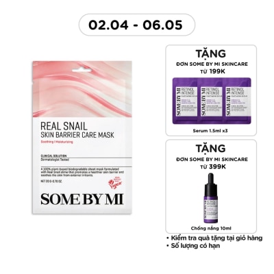 SOME BY MI - Mặt Nạ Giấy Some By Mi Bảo Vệ Da Real Snail Skin Barrier Care Mask 20g
