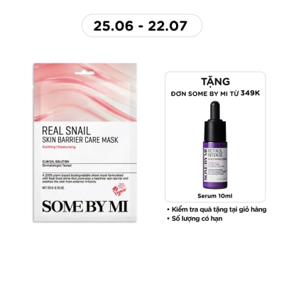 SOME BY MI - Mặt Nạ Giấy Some By Mi Bảo Vệ Da Real Snail Skin Barrier Care Mask 20g