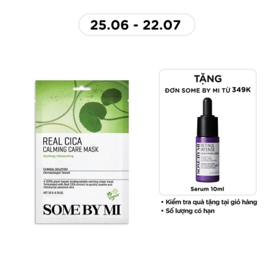 SOME BY MI - Mặt Nạ Giấy Some By Mi Chiết Xuất Rau Má Real Cica Calming Care Mask 20g