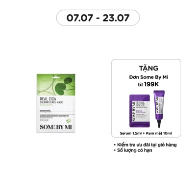SOME BY MI Mặt Nạ Giấy Some By Mi Chiết Xuất Rau Má Real Cica Calming Care Mask 20g