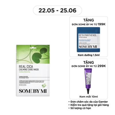 SOME BY MI Mặt Nạ Giấy Some By Mi Chiết Xuất Rau Má Real Cica Calming Care Mask 20g