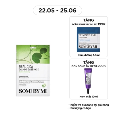 SOME BY MI Mặt Nạ Giấy Some By Mi Chiết Xuất Rau Má Real Cica Calming Care Mask 20g