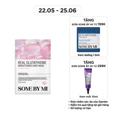 SOME BY MI Mặt Nạ Giấy Some By Mi Real Cải Thiện Sắc Tố Da Glutathione Brightening Care Mask 20g