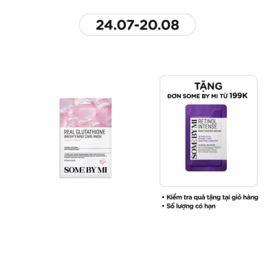 SOME BY MI Mặt Nạ Giấy Some By Mi Real Cải Thiện Sắc Tố Da Glutathione Brightening Care Mask 20g