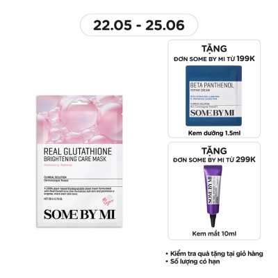 SOME BY MI Mặt Nạ Giấy Some By Mi Real Cải Thiện Sắc Tố Da Glutathione Brightening Care Mask 20g