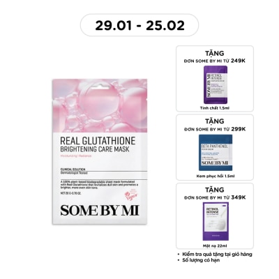 SOME BY MI Mặt Nạ Giấy Some By Mi Real Cải Thiện Sắc Tố Da Glutathione Brightening Care Mask 20g