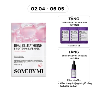 SOME BY MI - Mặt Nạ Giấy Some By Mi Real Cải Thiện Sắc Tố Da Glutathione Brightening Care Mask 20g
