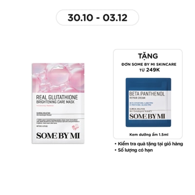 SOME BY MI Mặt Nạ Giấy Some By Mi Real Cải Thiện Sắc Tố Da Glutathione Brightening Care Mask 20g