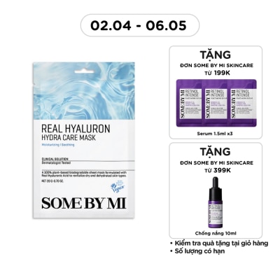 SOME BY MI - Mặt Nạ Giấy Some By Mi Cung Cấp Độ Ẩm Cho Da Real Hyaluron Hydra Care Mask 20g