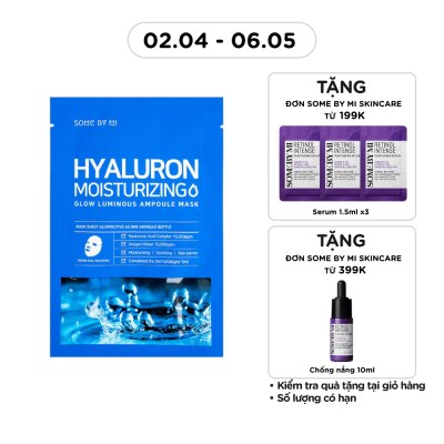 SOME BY MI - Mặt Nạ Some By Mi Dưỡng Ẩm Và Làm Mềm Da Hyaluron Moisturing Sheet Mask 25g