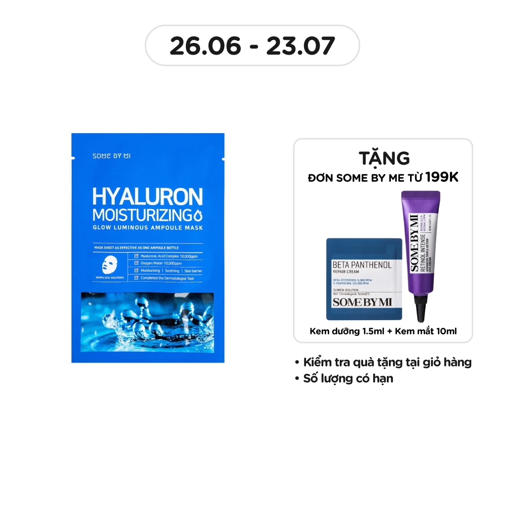 Mặt Nạ Some By Mi Dưỡng Ẩm Và Làm Mềm Da Hyaluron Moisturing Sheet Mask 25g