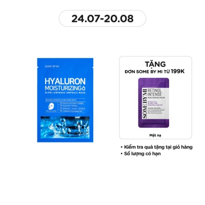 SOME BY MI Mặt Nạ Some By Mi Dưỡng Ẩm Và Làm Mềm Da Hyaluron Moisturing Sheet Mask 25g