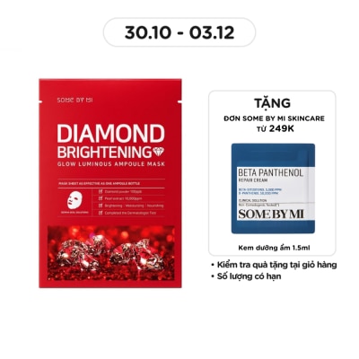 SOME BY MI Mặt Nạ Some By Mi Chống Lão Hoá Và Dưỡng Ẩm Cho Da Diamond Brightening Sheet Mask 25g