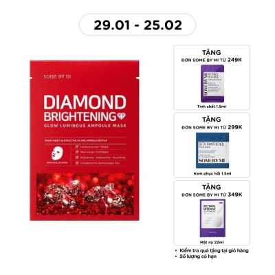 SOME BY MI Mặt Nạ Some By Mi Chống Lão Hoá Và Dưỡng Ẩm Cho Da Diamond Brightening Sheet Mask 25g