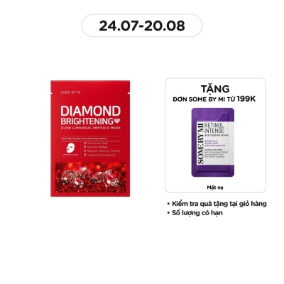 SOME BY MI Mặt Nạ Some By Mi Chống Lão Hoá Và Dưỡng Ẩm Cho Da Diamond Brightening Sheet Mask 25g