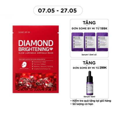 SOME BY MI - Mặt Nạ Some By Mi Chống Lão Hoá Và Dưỡng Ẩm Cho Da Diamond Brightening Sheet Mask 25g