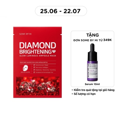 SOME BY MI - Mặt Nạ Some By Mi Chống Lão Hoá Và Dưỡng Ẩm Cho Da Diamond Brightening Sheet Mask 25g