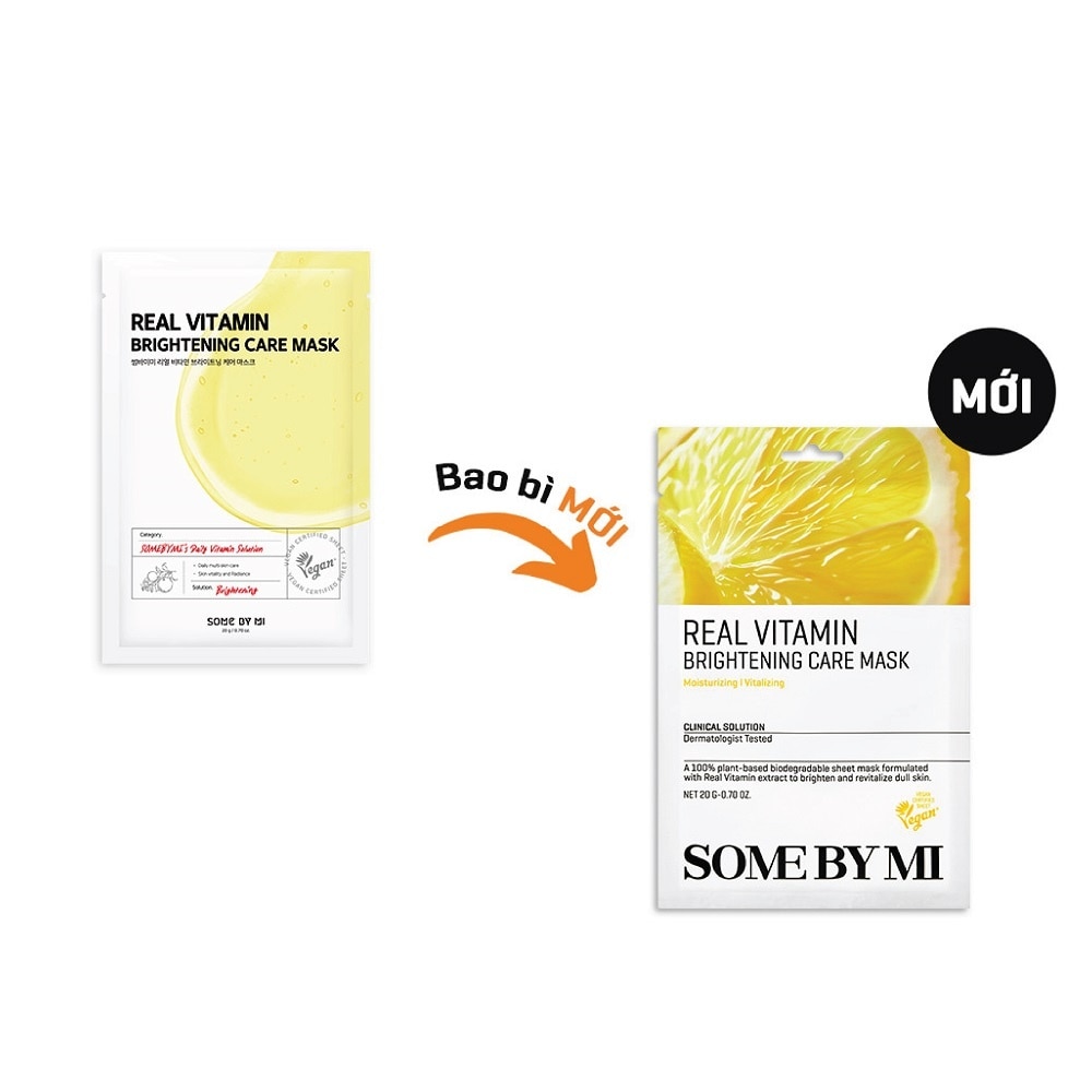 Mặt Nạ Giấy Some By Mi Real Chiết Xuất Vitamin C Brightening Care Mask 20g