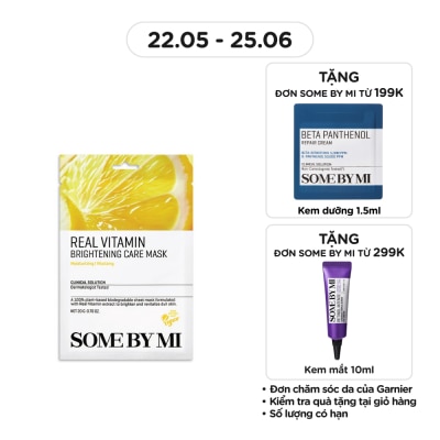 SOME BY MI Mặt Nạ Giấy Some By Mi Real Chiết Xuất Vitamin C Brightening Care Mask 20g