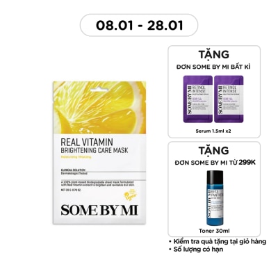 SOME BY MI Mặt Nạ Giấy Some By Mi Real Chiết Xuất Vitamin C Brightening Care Mask 20g