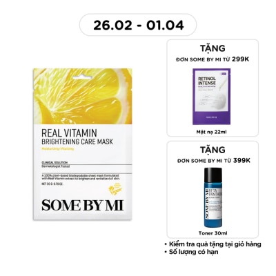 SOME BY MI Mặt Nạ Giấy Some By Mi Real Chiết Xuất Vitamin C Brightening Care Mask 20g