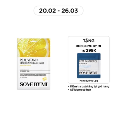 SOME BY MI Mặt Nạ Giấy Some By Mi Real Chiết Xuất Vitamin C Brightening Care Mask 20g